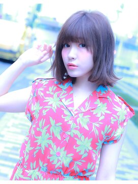 ミリム 栄矢場町店(MIRiM) 【ミューズ栄】明るめアッシュ×外はねボブ×SLY