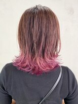 アルバム 銀座(ALBUM GINZA) ラベンダーミディ_外ハネボブアッシュブラウン_ba272411