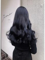 ジーナ 名駅(XENA.) 《xena》オルチャンヘア☆ブルーブラック