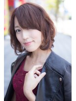 オラ ボーテ(Aura Beaute)&nbsp;ミディアムボブ×ラベンダーブラウン