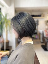 ニコフル(Nico-Hulu) 丸みショートボブ/アッシュ/ラフニュアンス【人形町/浜町】