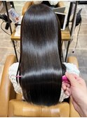 大人の艶髪ロングヘア×縮毛矯正