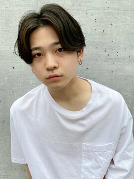 ポーチバイハニー オモテサンドウ(PORCH by HONEY omotesando) 「PORCH齊藤」センターパート×ニュアンスパーマ　アップバング