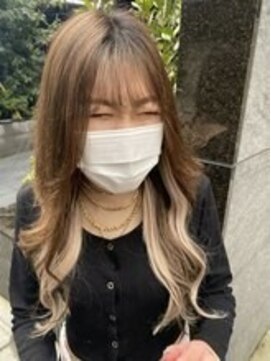 ユートピア(U topia) #エクステ　#シールエクステ　#インナーカラー #ロング