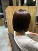 艶髪ボブ【髪質改善縮毛矯正使用】