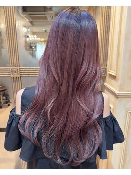 クラルス バイ アルティナ 溝の口店(Clarus by artina) メルティカラーレイヤーロングベージュピンクチェリーブラウン