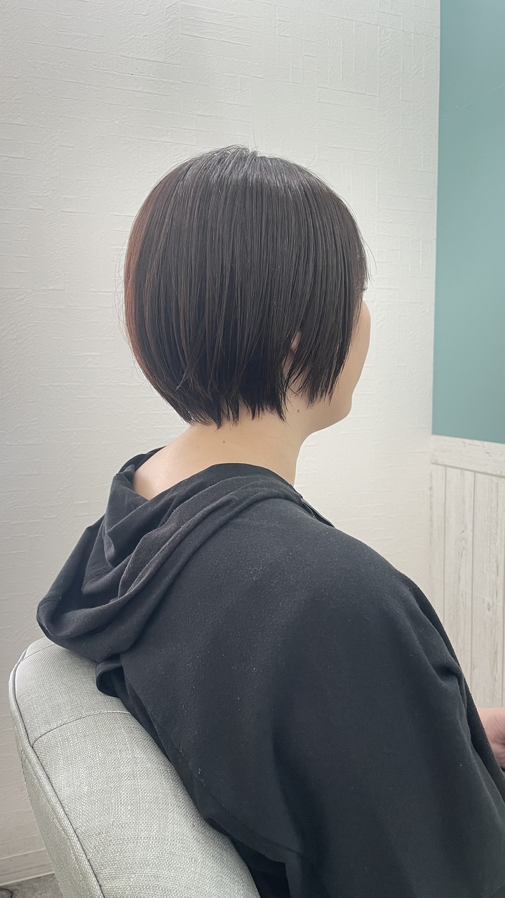 大人可愛い30代40代50ショートボブショート丸みショート