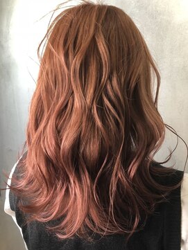 ルッソ チアロ(Lusso chiaro) ゆるふわオレンジロング/30代40代50代