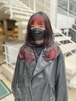 アソビセカンド 原宿(ASOBI 2nd)&nbsp;前髪/マチルダボブ/ピンクベージュ/インナーグレージュ/ウルフ