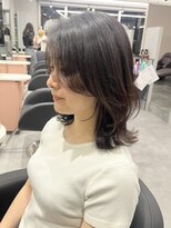 ジエクトカナウ 大阪梅田店(The Ect canow) 《似合わせカット》垢抜け顔周りカットくびれミディアム黒髪