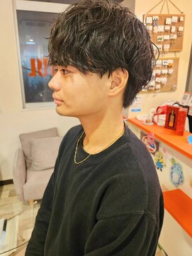 リップソウル(RIP SOUL) 《RIP SOUL》ツーブロック刈り上げスパイラルパーマスタイル