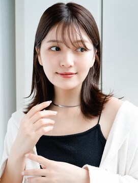 エインアンリー 表参道(AIN.ANLY.) 薄めバングエアリーカールエアリーパーマフェイスレイヤーデジパ