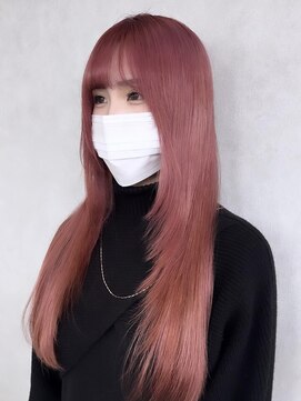 ヘアメイク アース 本庄早稲田店(HAIR & MAKE EARTH) ピンクカラー_ケアブリーチ_ピンクベージュ