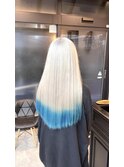 ホワイトシルバー×ブルー