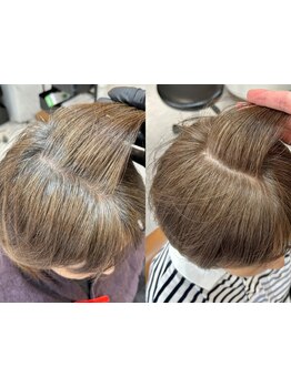 【白髪ぼかしハイライト】白髪を「隠さず」、「魅せる」グレイカラーで透明感と艶のある髪へ◇