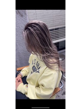 アポロ 横浜駅店(apollo) レイヤーボブハイライトブリーチレイヤーハイトーングレージュ