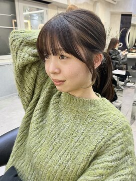 ロンドアヴァントゥス 池袋(Lond aventus) 韓国レイヤー/韓国風/ボブ/髪質改善/黒髪/ブリーチなし〔池袋〕