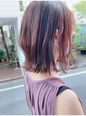 say.イメチェン外ハネボブ美髪ワイドバングくびれミディアム韓国