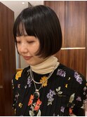 ★黒髪ボブ/フェイスレイヤー/内巻きボブ/イメチェン/銀座/30代