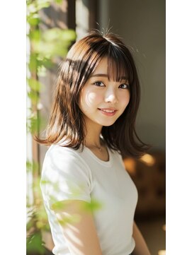 コトナ 越谷店 暖かい季節にオススメブラウン×ミディアムヘア！