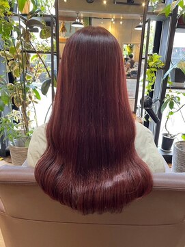 ロダット 横浜(LODAT by little) ブリーチ無しレッドカラー【LODAT横浜】