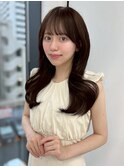 ★くびレイヤーロングエモージュイメチェンフルバングカット
