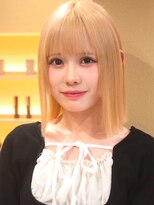 バイエイト(X８)&nbsp;ケアブリーチ×ぱっつりボブ