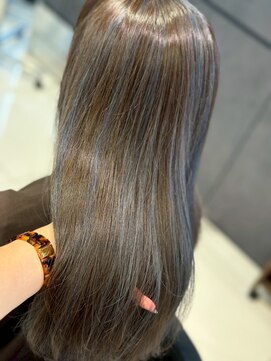 アース 南福島店(HAIR&MAKE EARTH) ブルー　 グレイジュ