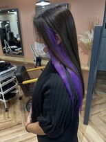 ループウエスト(LOOP WEST)&nbsp;グレージュインナーパープル1021