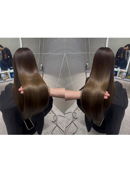 一人ひとり髪質に合った縮毛矯正、水素トリートメントで美髪に★【梅田/レイヤーカット/韓国風/髪質改善】