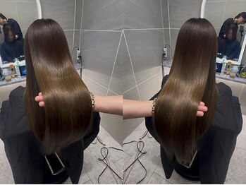 アンジェリカラボ 梅田店(ANGELICA LABO)の写真/一人ひとり髪質に合った縮毛矯正、水素トリートメントで美髪に★【梅田/レイヤーカット/韓国風/髪質改善】