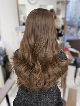 ハピネス 梅田茶屋町店(HAPPINESS) 韓国風/レイヤーカット/顔周り/顔まわり/髪質改善/ベージュ