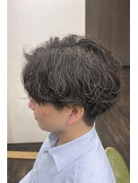 メンズ レオ 天六店(men's LEO)&nbsp;センターパート×シャドウパーマ