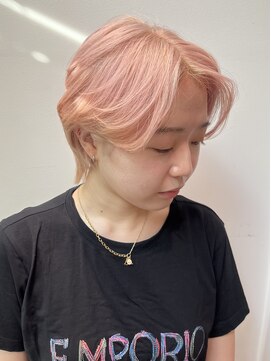 stair : case ginza7【ステアケース】 激かわくびれ小顔ショートボブ×ハイトーンペールピンク