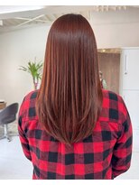 零秒女髪 千里丘店 艶やか透明感が魅力の美髪ストレートロング髪質改善艶髪艶感