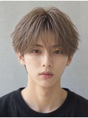 シースルーラウンドマッシュニュアンスパーマフェザーパーマ