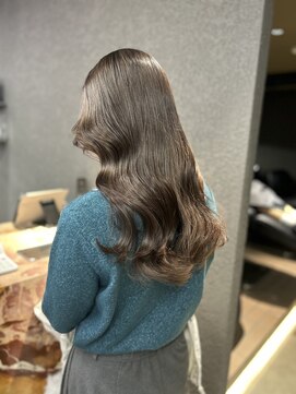ペレ 原宿(PELE) ダークパープルナチュラルショート夏のヘアアレンジ原宿