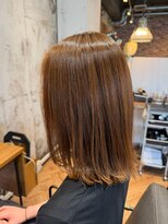 ヘアーショップ エヌアンドエー 越谷店(hair shop N&A)&nbsp;艶感とまとまりが映えるナチュラルストレートミディ