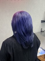 アジールヘア 赤羽駅南口店(agir hair)&nbsp;青みラベンダー裾カラー黒◎透明感/韓国風/小顔