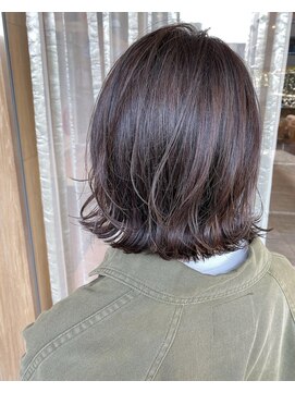 トリート 海浜幕張店(TREAT) 外ハネボブ×カーキベージュ_海浜幕張