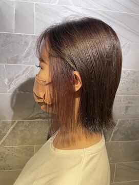 ジル アンク(Jill ankh) 《Jill ankh姫路駅前》ブリーチあり　ペールバイオレット　ボブ