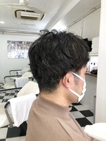 ヘッズ 本八幡店(HEADS)&nbsp;かき上げヘア　ニュアンスマッシュ　サイドパート　韓国マッシュ