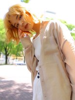 ソヨン さいたま新都心店(SOYON)&nbsp;ミルクベージュ ハイライト Aラインボブ