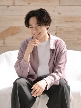 ロアーヘアー オペラオー 折尾店(RAWR hair Opera O) 【RAWR】メンズ_韓国風パーマ_センターパート