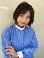 オーロ(ORO) くびレイヤーボブルフネビージュ小顔ワンレンショート