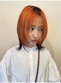 デザインカラー オレンジ×ブロンド×ブラック