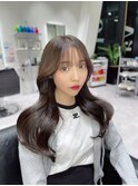 韓国上品レイヤー×モカグレージュ