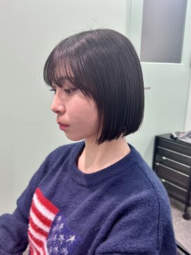 ジーニー 千葉(GENiE) 韓国タッセルボブ/顔周りカット/切りっぱなし/千葉【白井愛海】