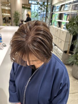 ステアケース 武蔵小杉店(stair:case) 大人可愛い白髪ぼかしハイライトローライト白髪染めない白髪染め