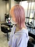【全頭1回ケアブリーチ】全体2色デザインカラー+カラーケアトリートメント